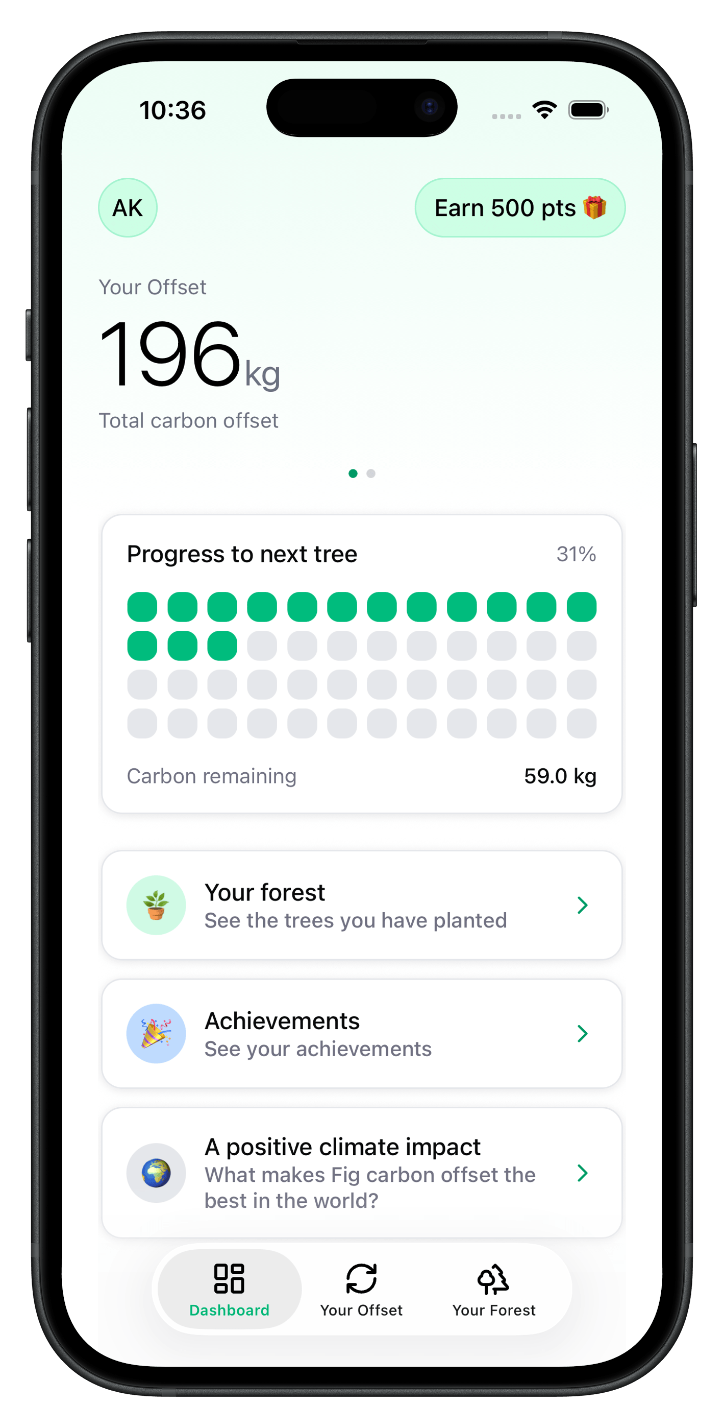 Preview of the Fig app